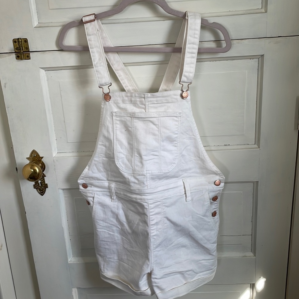 White short overalls